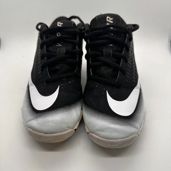 Nike Vapor FastFlex Baseball Cleats Youth Size 1.5Y Athletic Black White Shoes - Picture 3 of 7